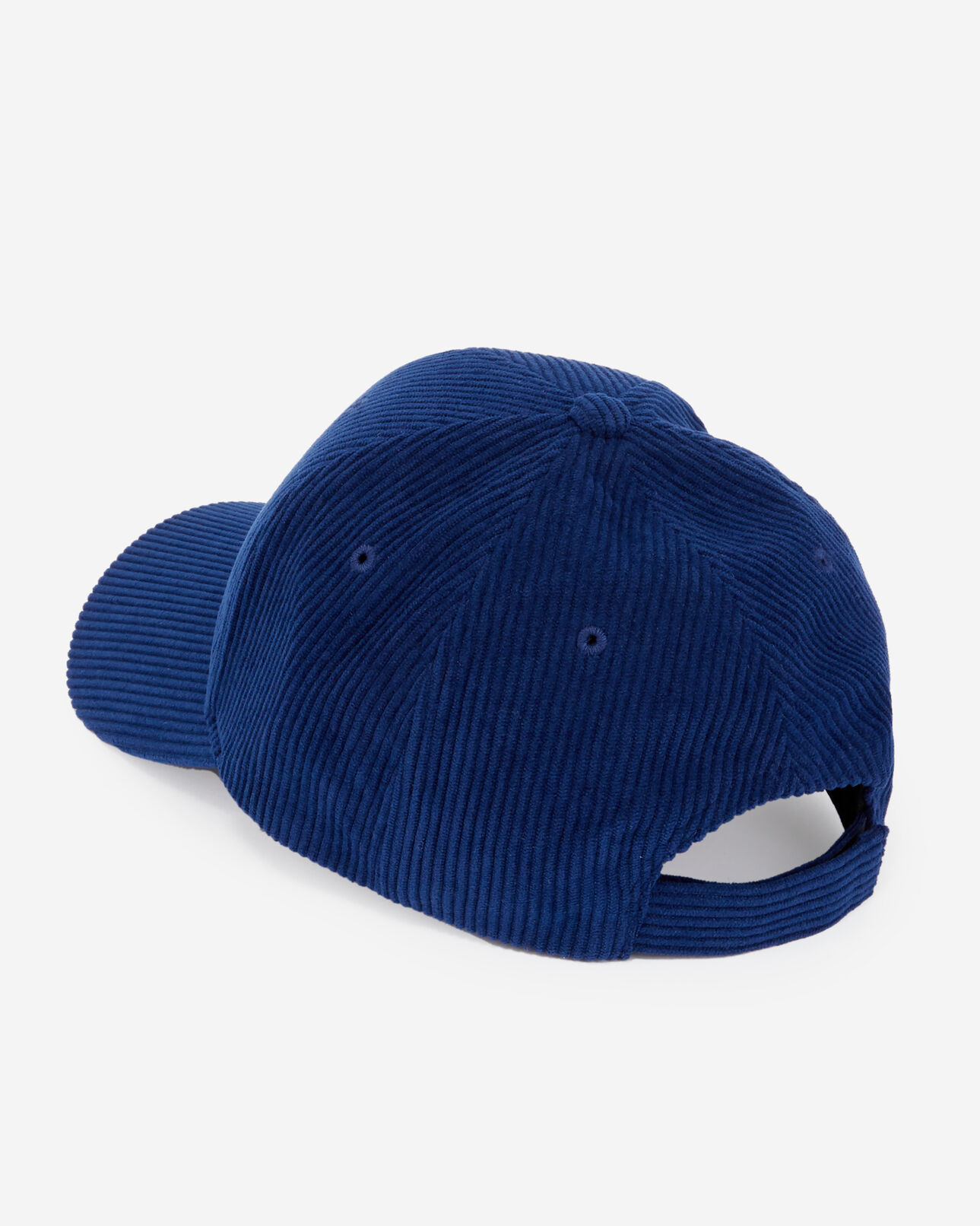 The Kooples MIXTE BLUE PETROL casquette bleue en velours côtelé