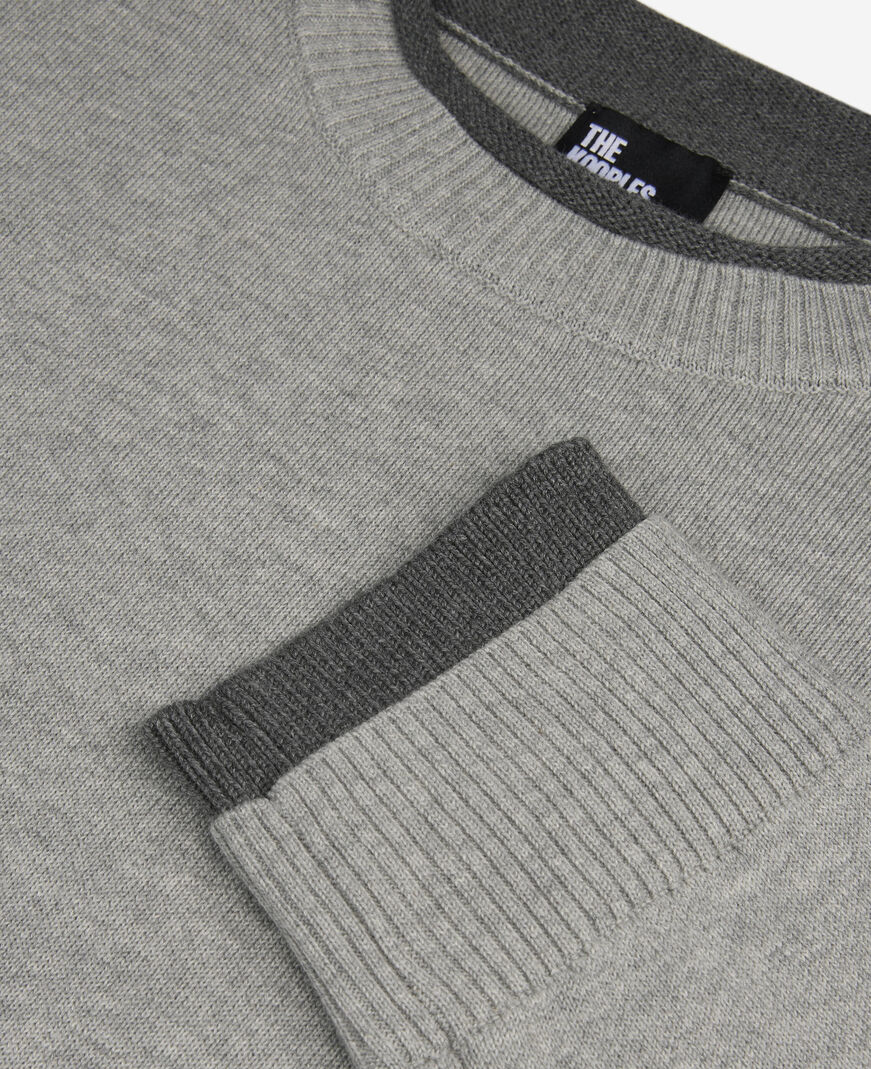 The Kooples HOMME MIDDLE GREY / ANTHRACITE pull gris
