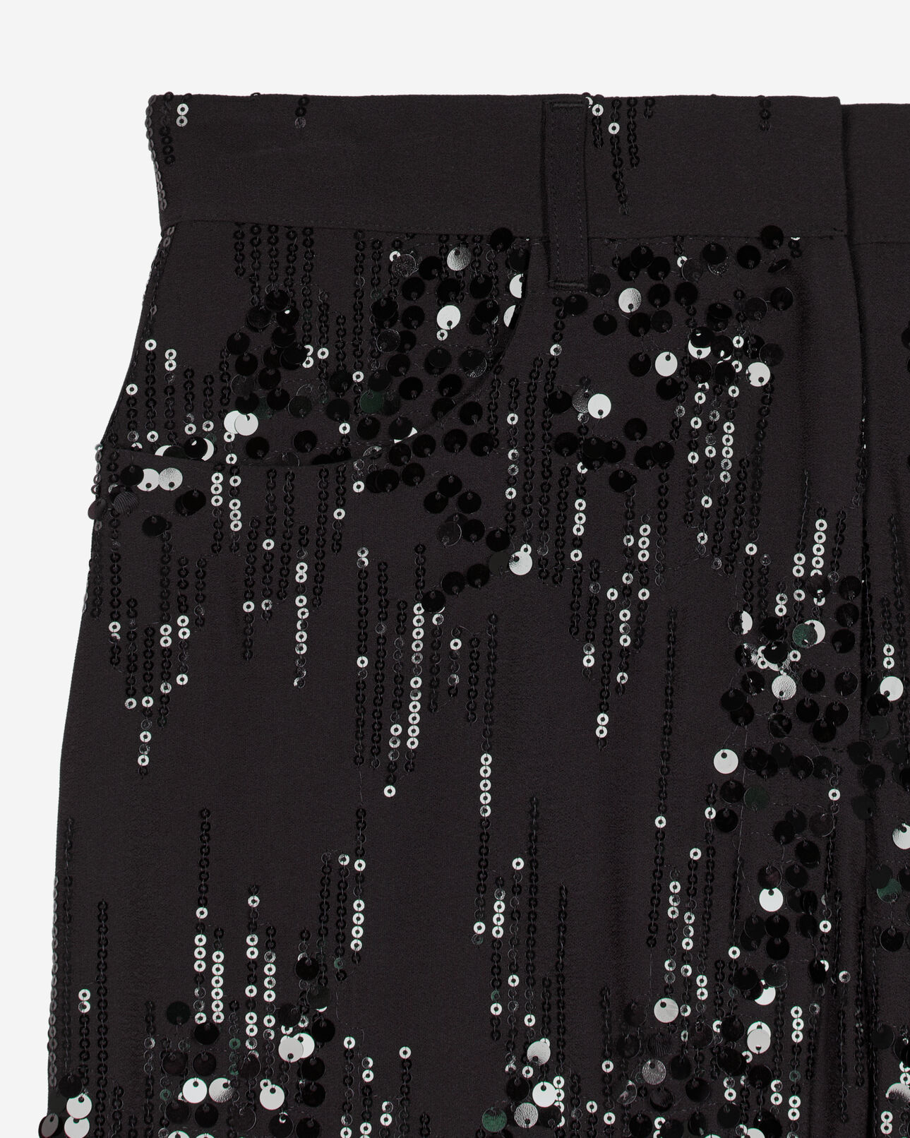 The Kooples DAMEN BLACK schlaghose mit pailletten schwarz