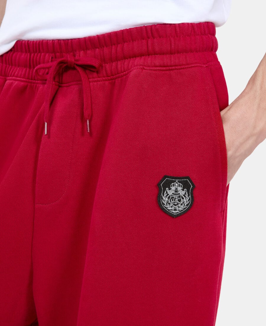 The Kooples HERREN BLOOD rote jogginghose mit wappen