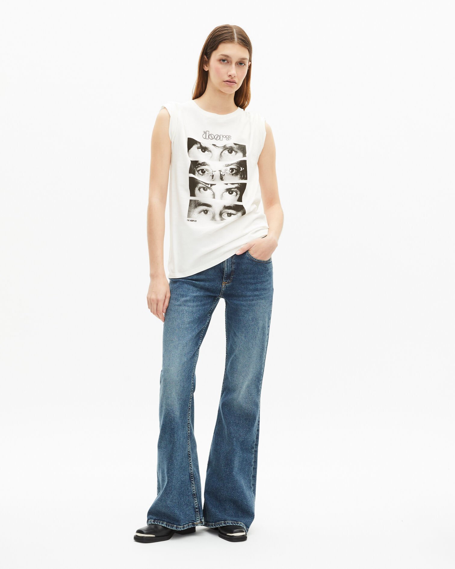 T-shirt mixte The Doors X The Kooples écru, ECRU, hi-res image number null