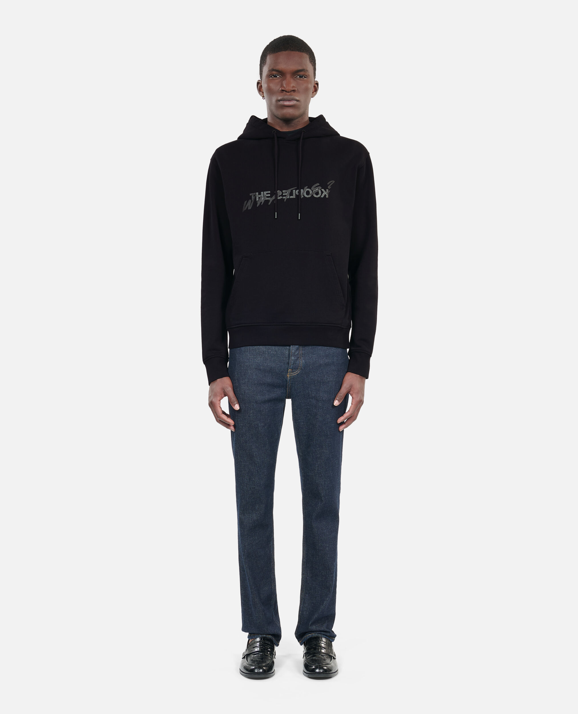 Sweatshirt à capuche What is noir, BLACK, hi-res image number null