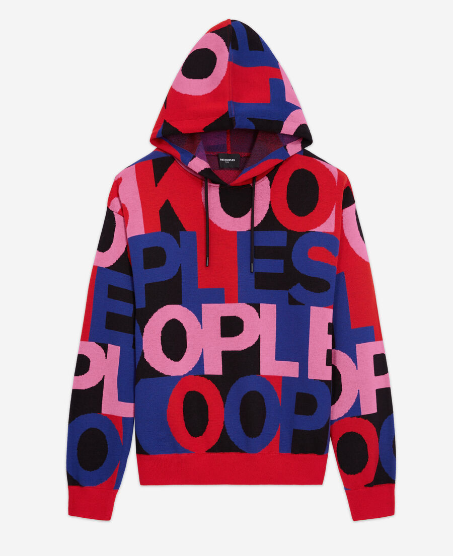 sweatshirt with multicolored logo