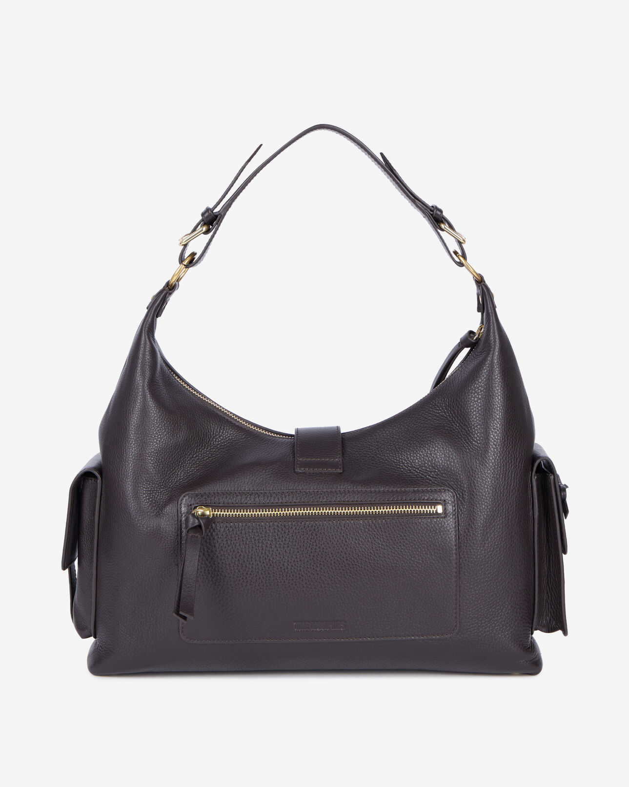 The Kooples FEMME BROWN sac amelia xl en cuir marron