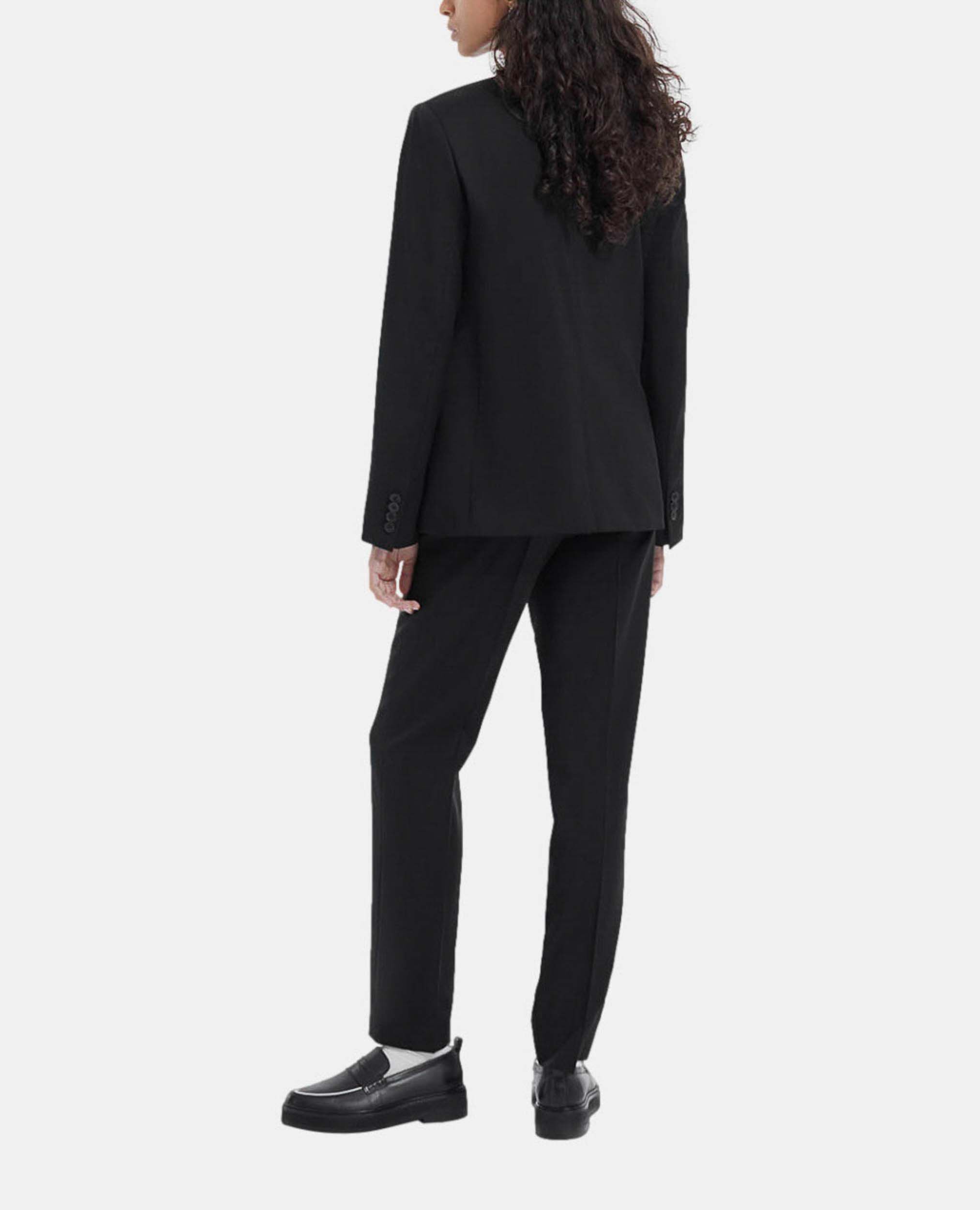 Fitted online wool jacket