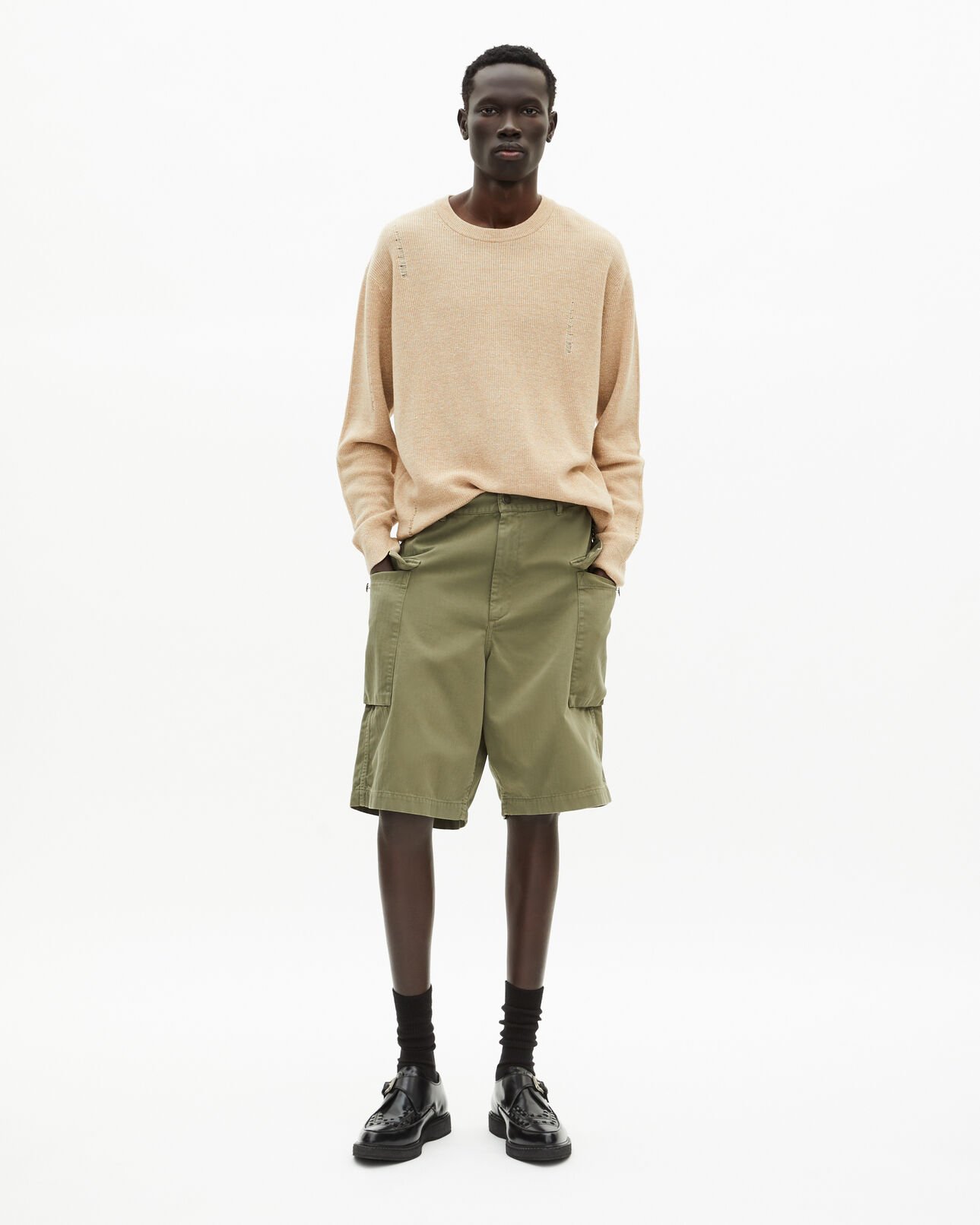 The Kooples HERREN KAKI bermudashorts in khaki