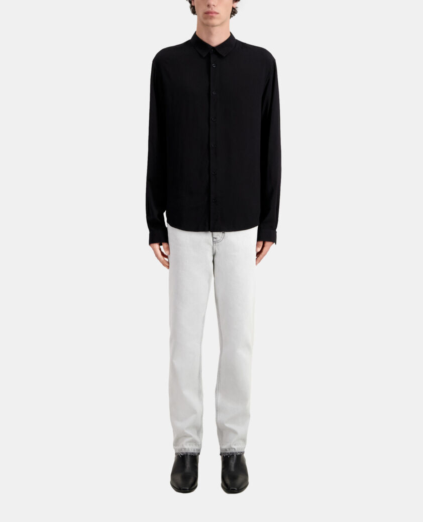 The Kooples HOMME BLACK chemise col classique noire