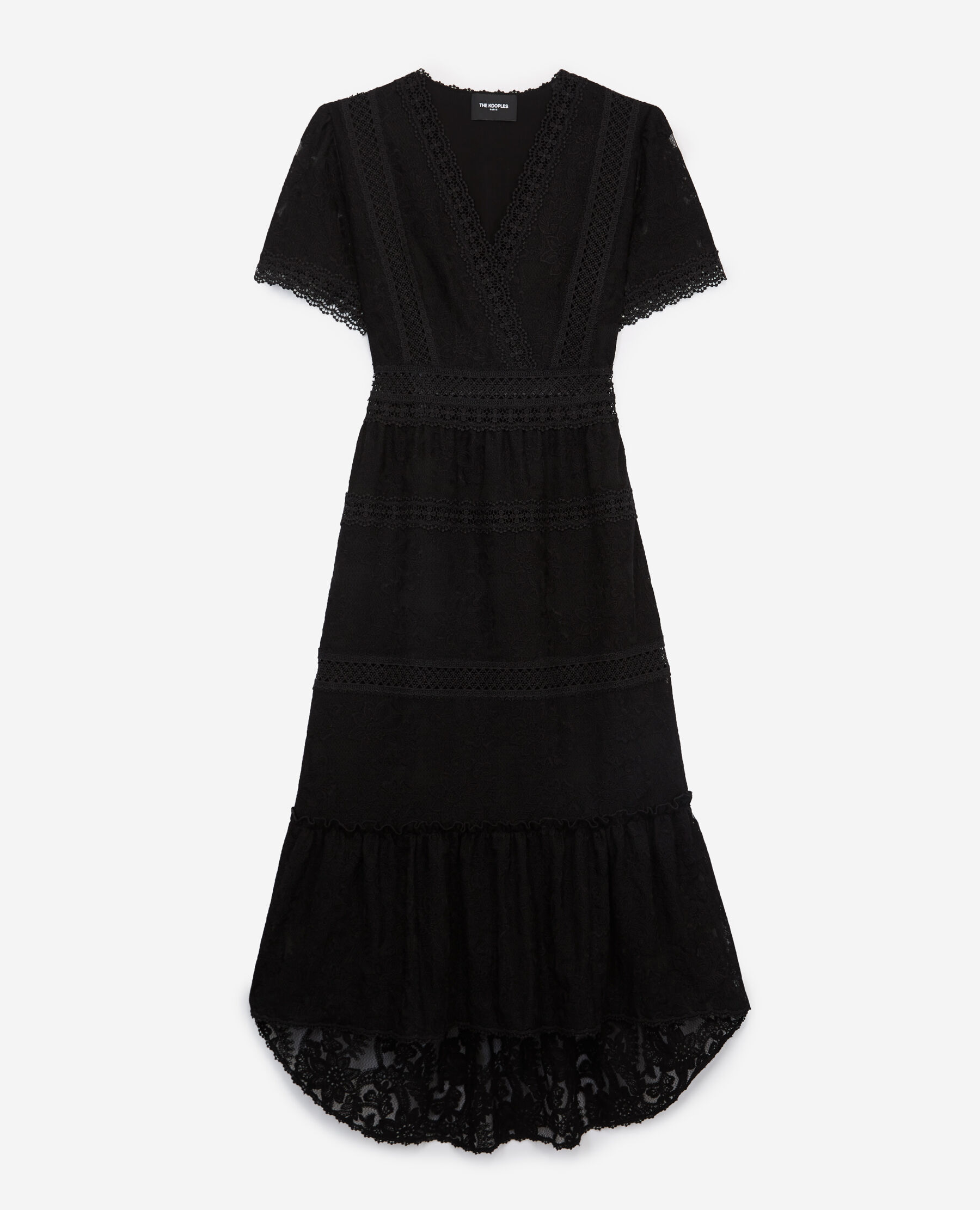 Robe longue noire the kooples hot sale
