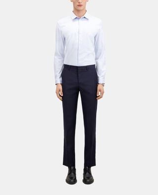The Kooples HOMME NAVY pantalon de costume bleu marine en laine