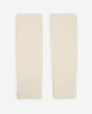 The Kooples FEMME ECRU mitaines en laine écrue