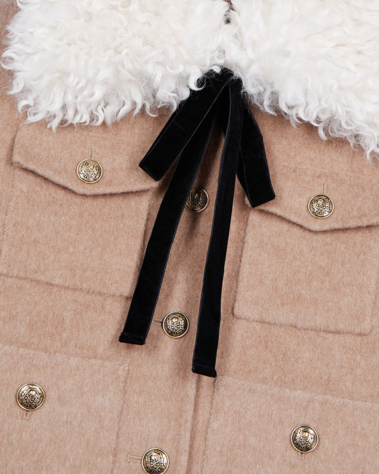 The Kooples WOMEN BEIGE LINEN beige jacket
