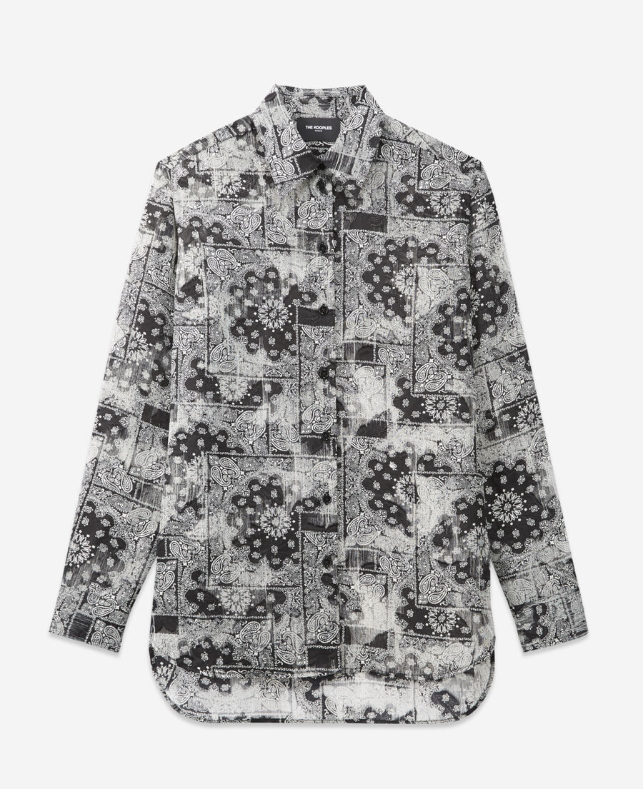 The Kooples F BLACK bandana print shirt