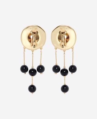 The Kooples F GOLD gold-plated earrings