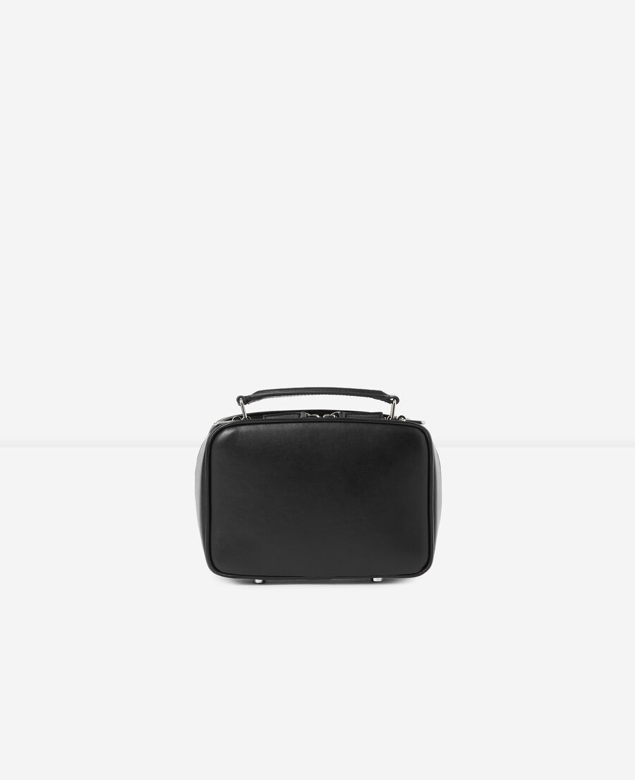 mini black barbara bag in smooth leather