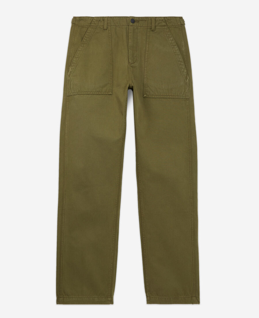 The Kooples H DARK KAKI beige chino pants with side pockets