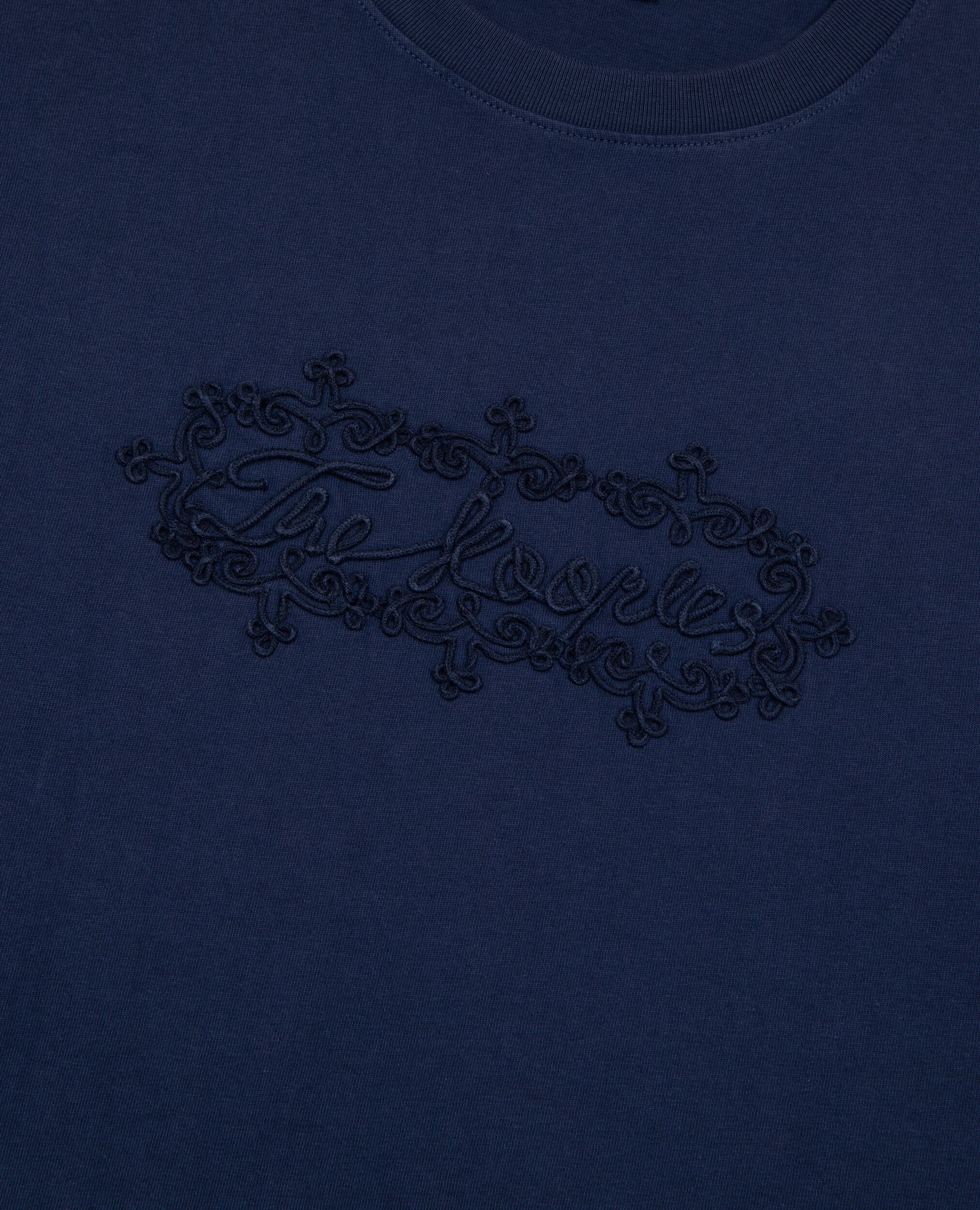 T-shirt avec broderie logo bleu marine, DARK NAVY, hi-res image number null