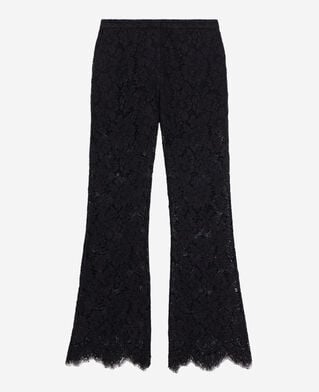 The Kooples F BLACK black lace trousers