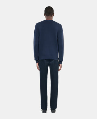 The Kooples HOMME NAVY pull en coton bleu marine