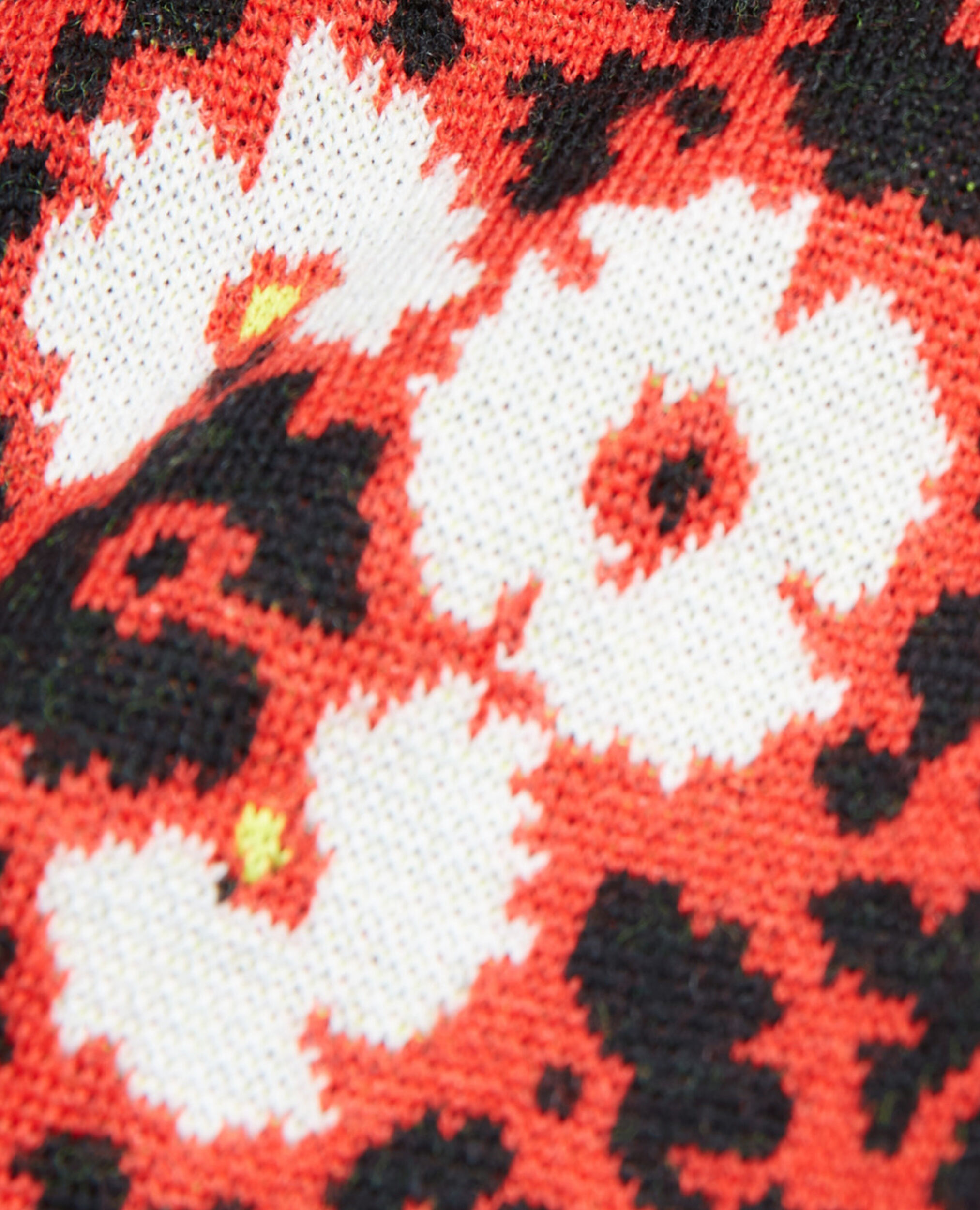 Robe longue en laine imprimé fleuri, DARK RED, hi-res image number null