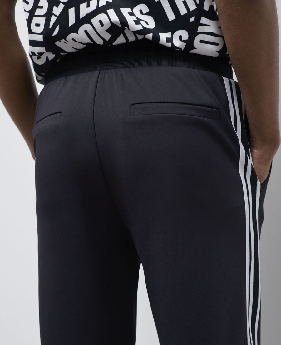 The Kooples MEN BLACK black logo joggers