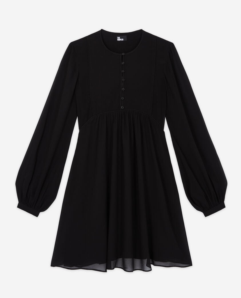 The Kooples FEMME BLACK robe courte noire