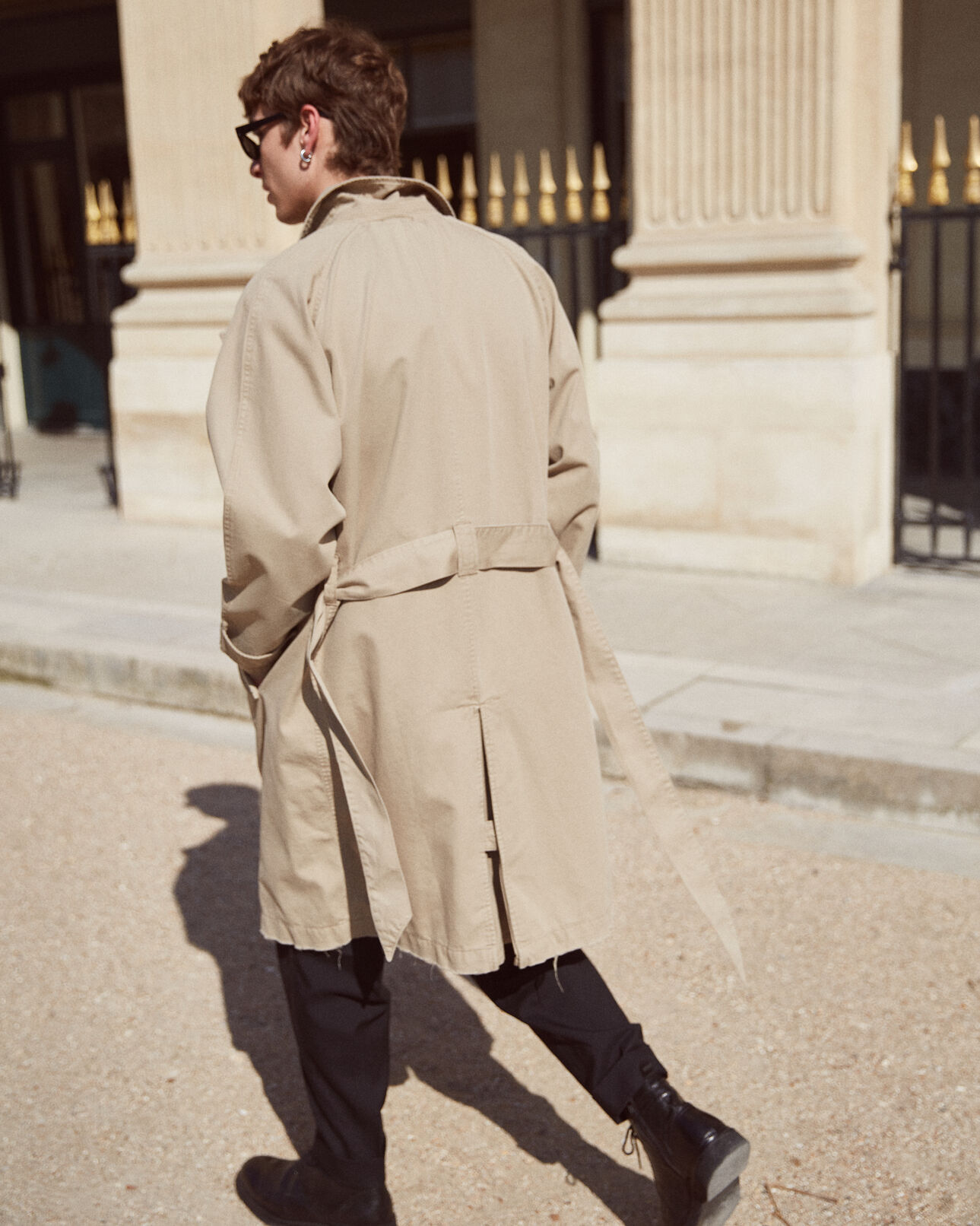 The Kooples HOMME BEIGE trench oversize beige