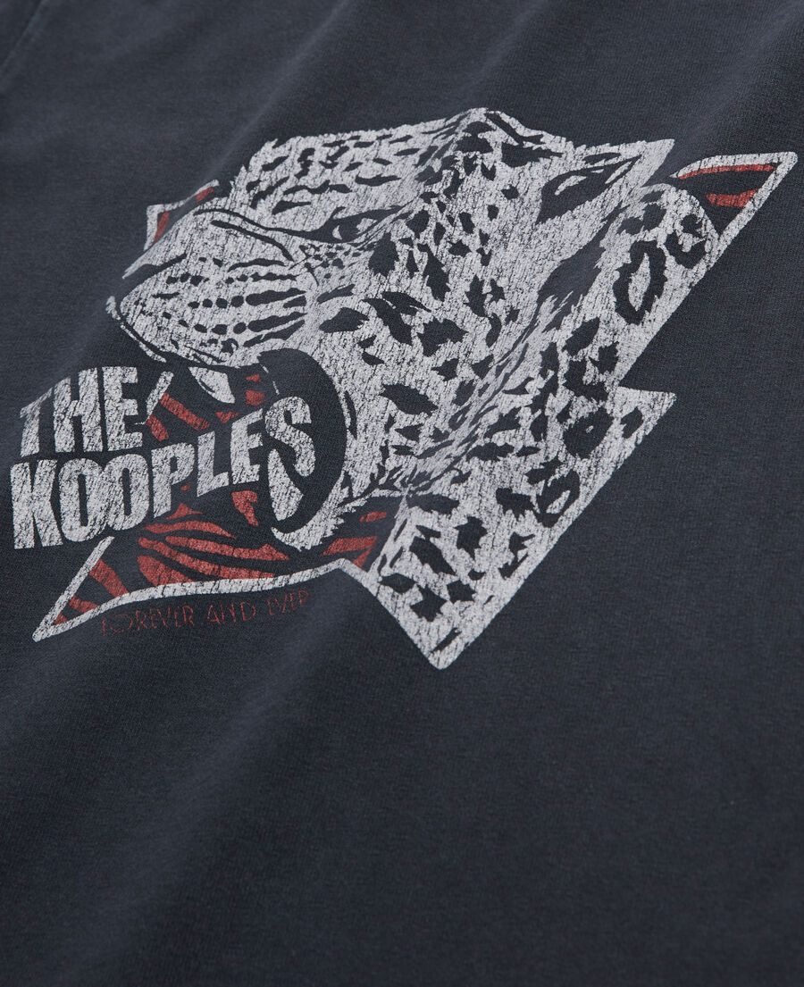 camiseta serigrafiada leopardo