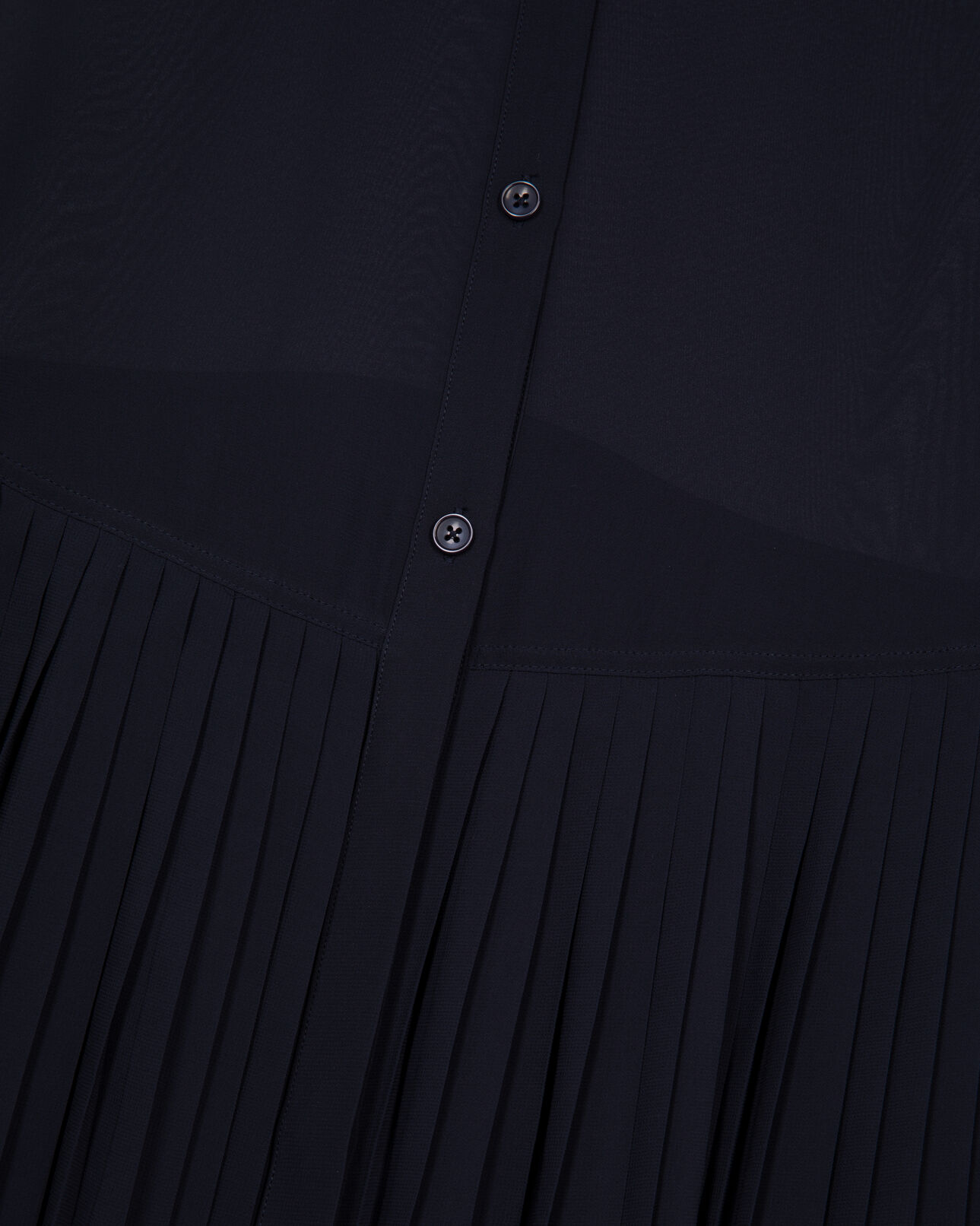 The Kooples DAMEN NAVY plisseehemd marine