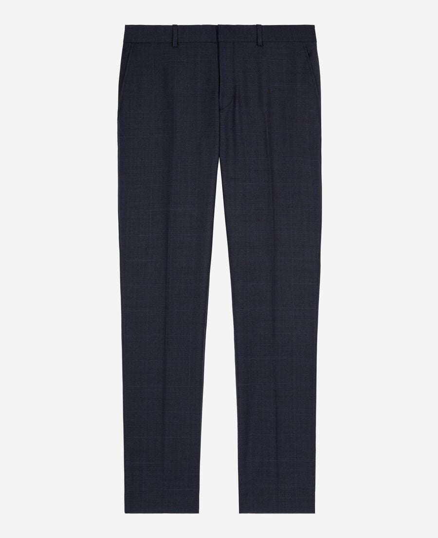 The Kooples MEN NAVY navy wool slim-fit suit trousers