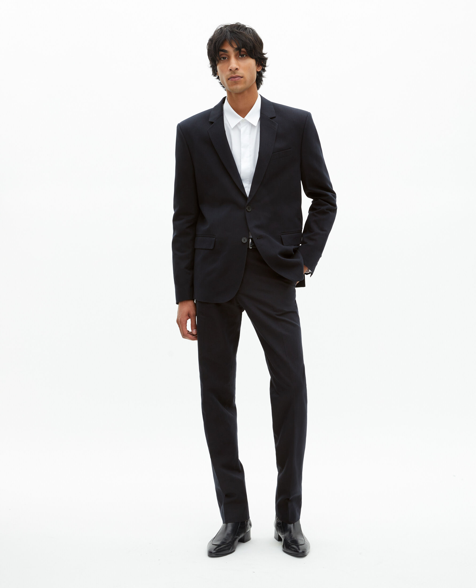 Navy blue suit jacket, NAVY, hi-res image number null