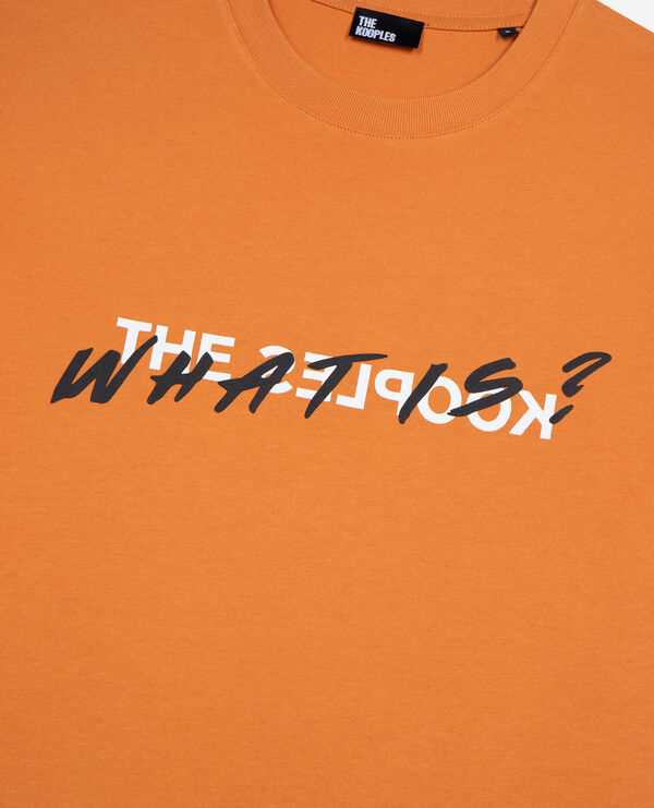 The Kooples HOMME ABRICOT t-shirt what is orange