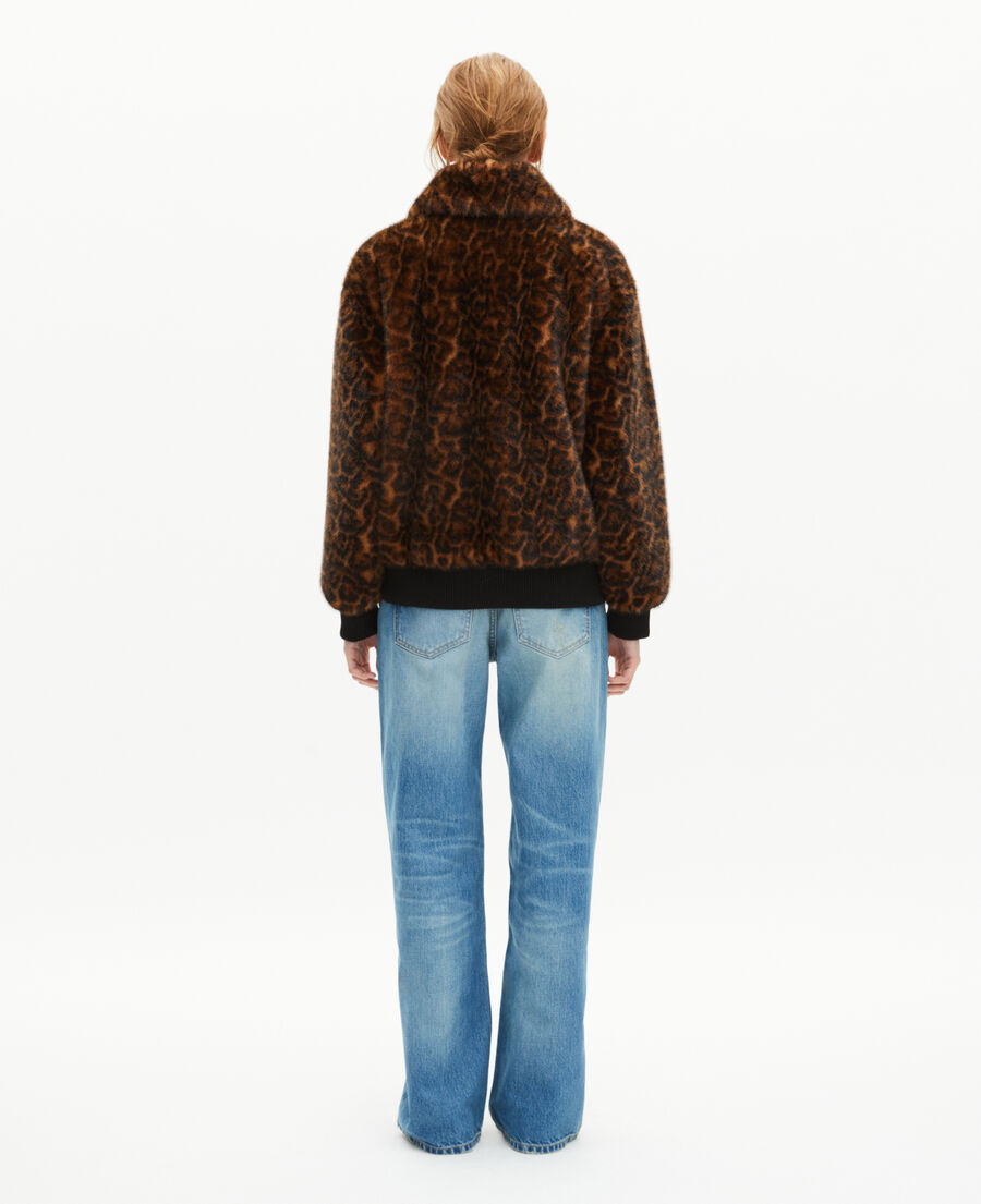 The Kooples WOMEN LEOPARD leopard fur-effect coat