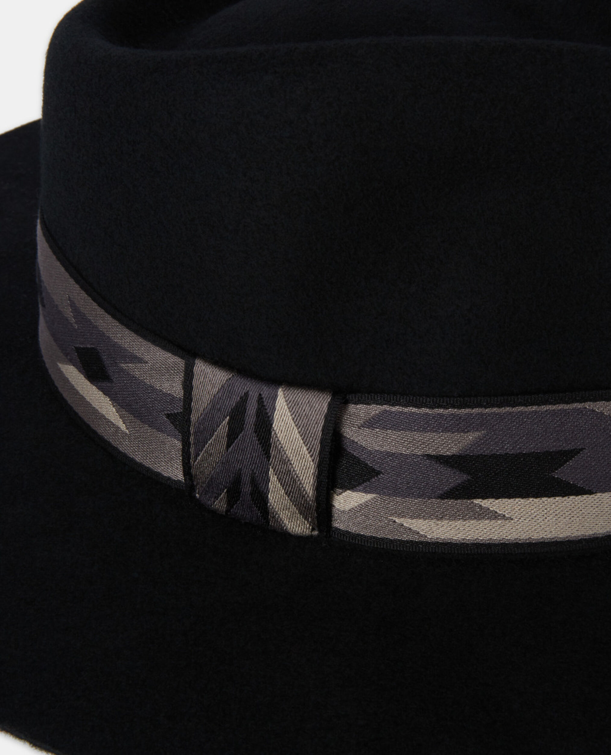 Sombrero de lana negro, BLACK, hi-res image number null