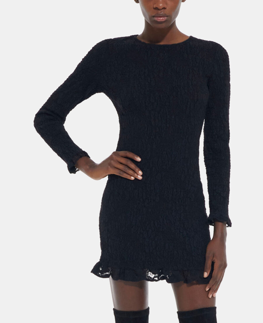 short black lace dress