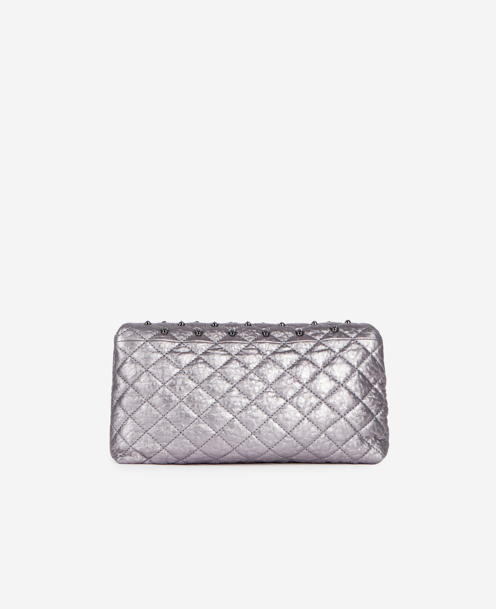 The Kooples MUJER GUN METAL bolso mano pequeño piel gunmetal calaveras