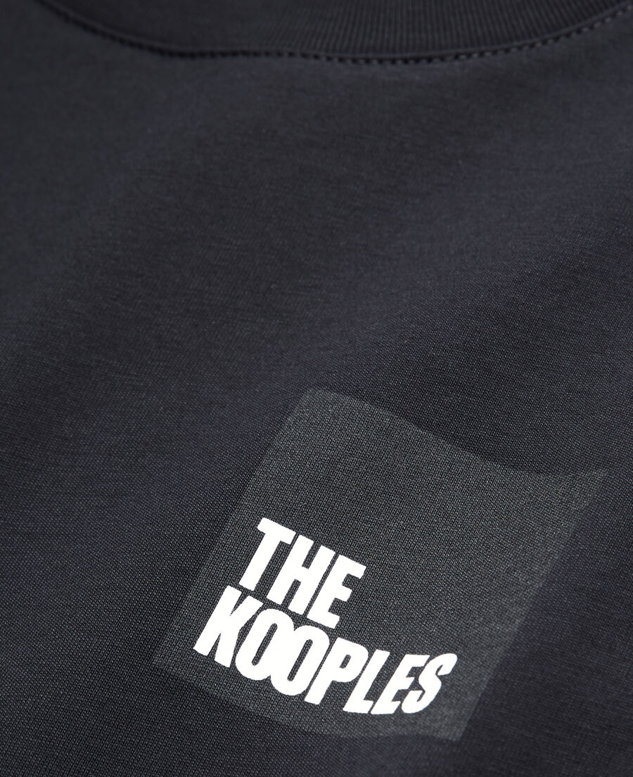 black cotton t-shirt