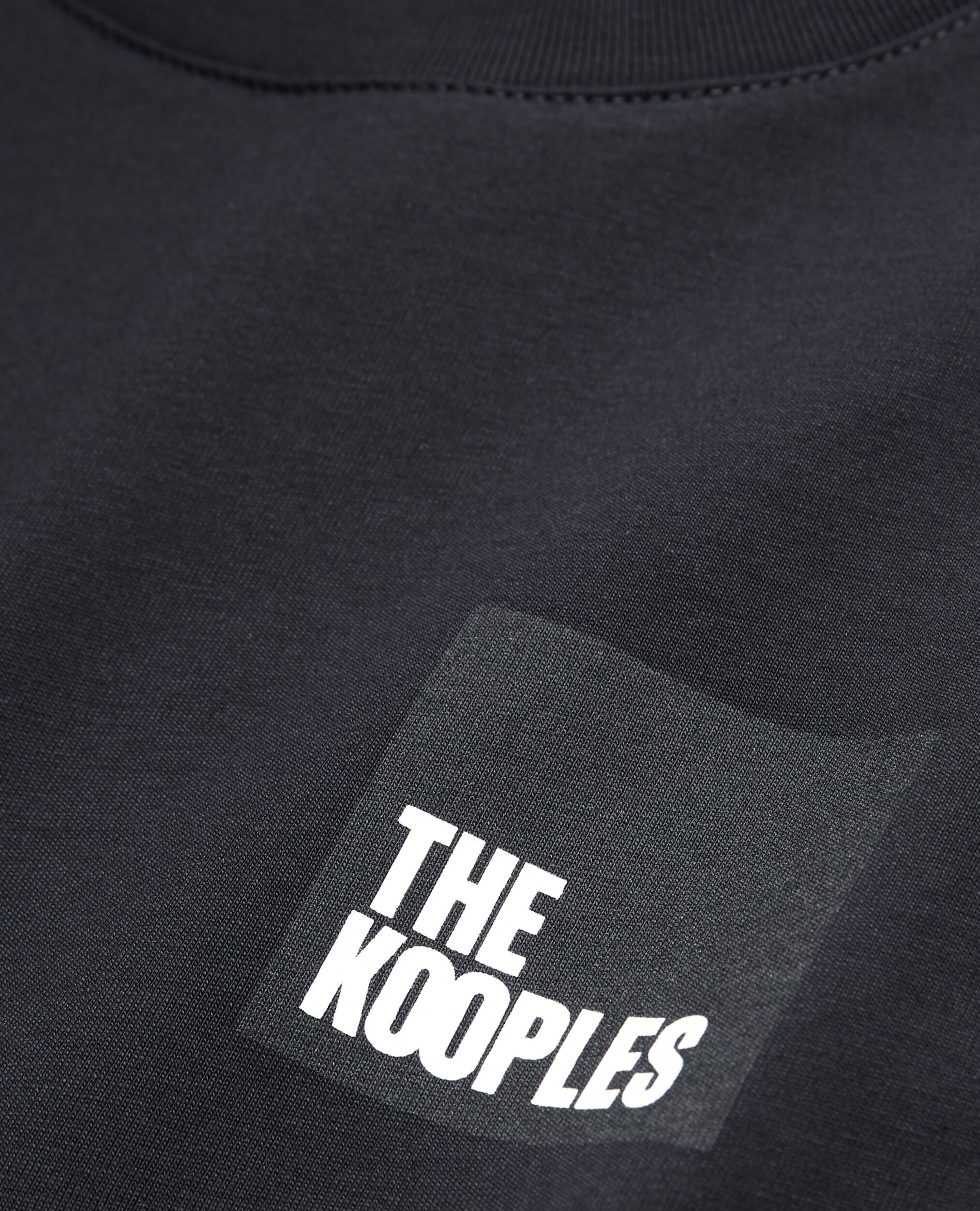 Black cotton T-shirt, BLACK, hi-res image number null