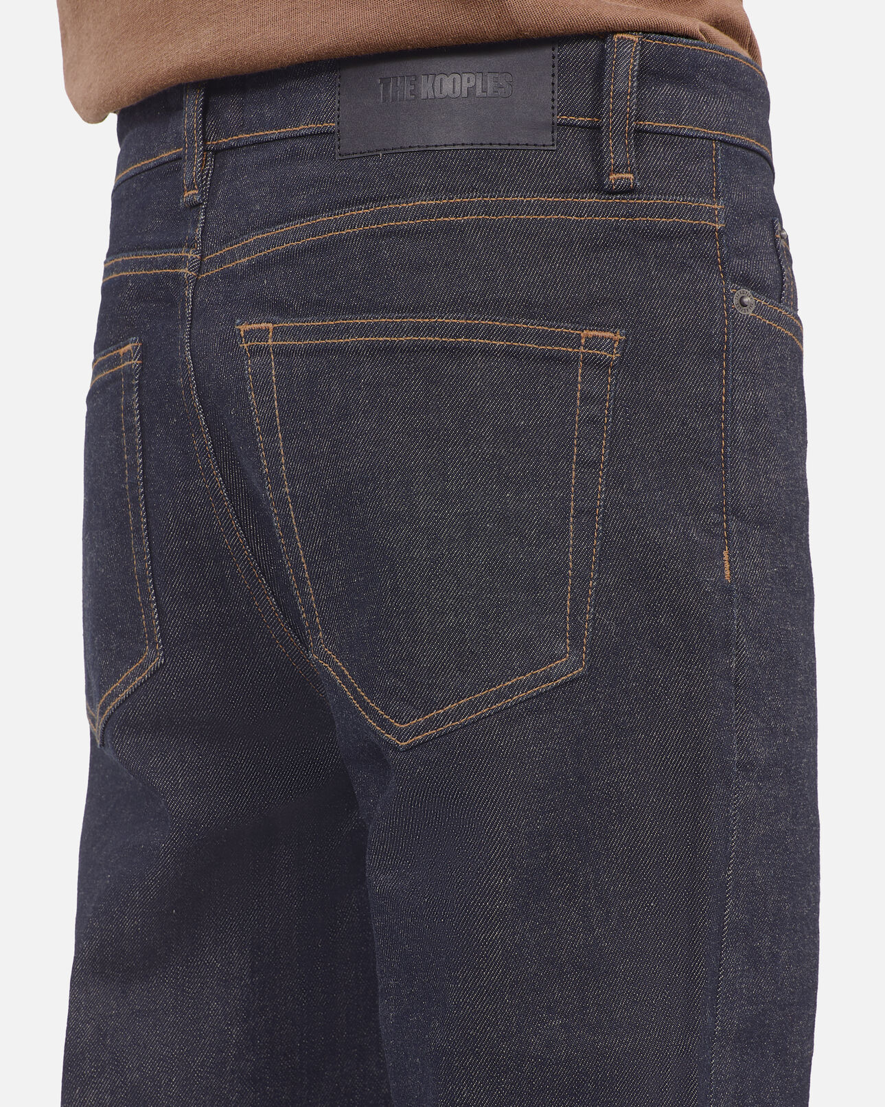 The Kooples HOMME BLUE RINSE jean slim bleu denim