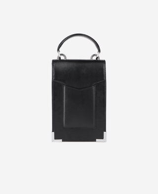 The Kooples F BLACK emily reporter bag in black leather