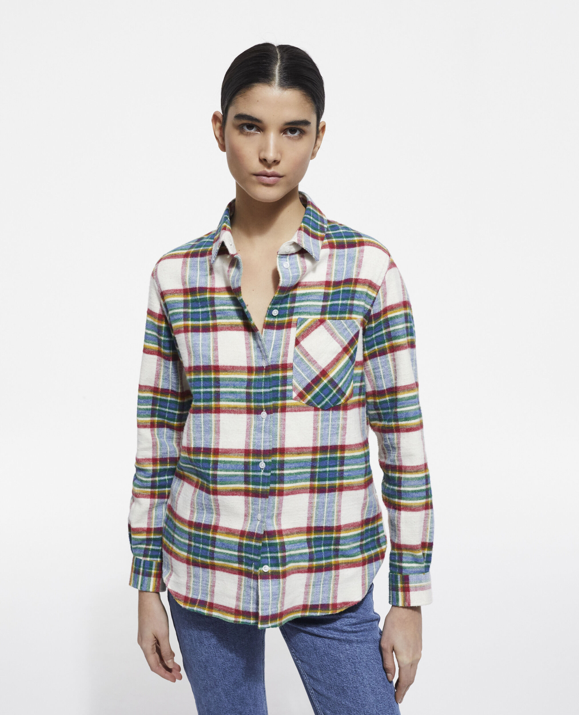 Overshirt with check motif, MULTICOLOR, hi-res image number null