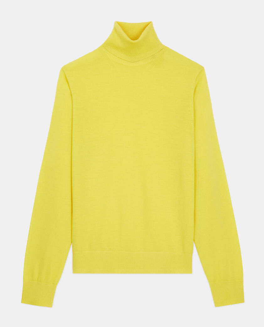 The Kooples H YELLOW yellow merino wool sweater