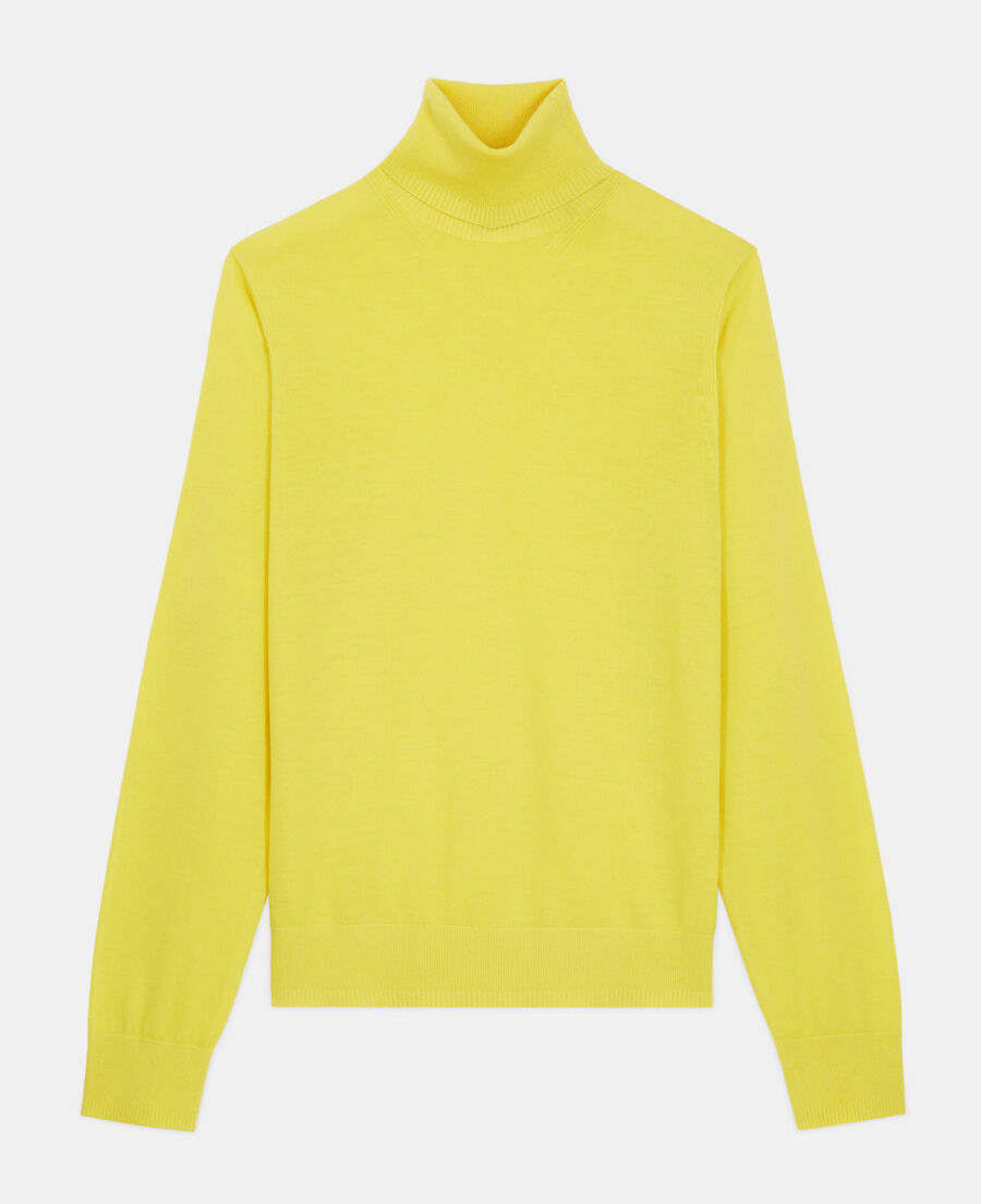 The Kooples H YELLOW yellow merino wool sweater