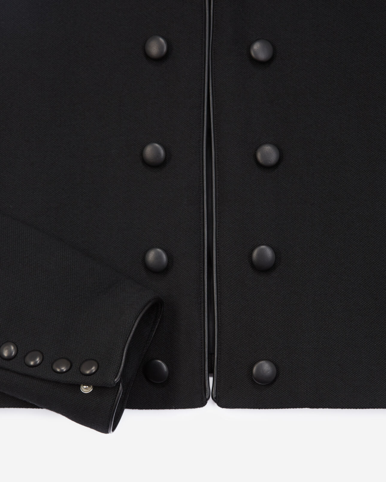 The Kooples FEMME BLACK veste coton tailleur style officier noire