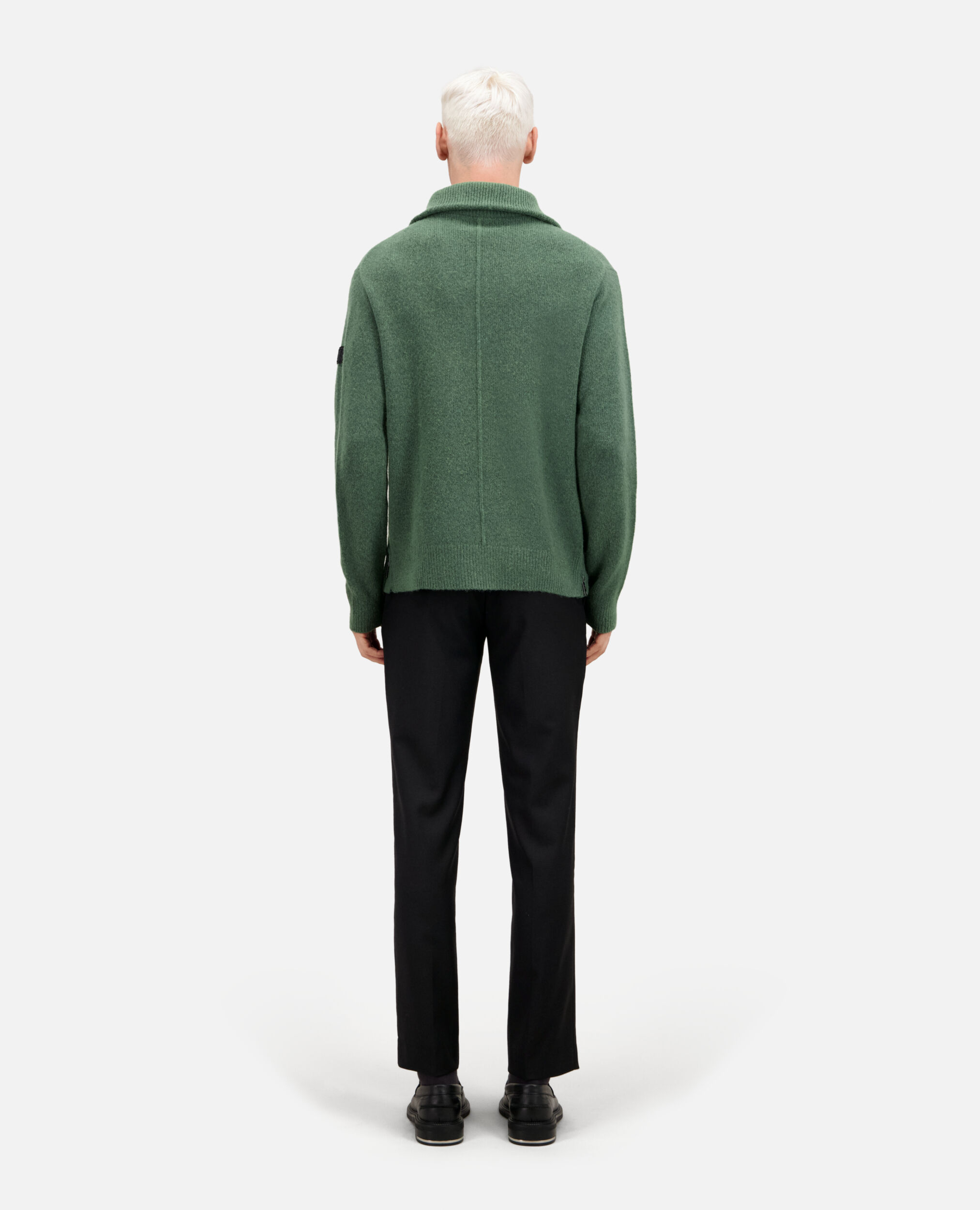 Grüner Pullover aus Wolle und Alpaka, FOREST, hi-res image number null