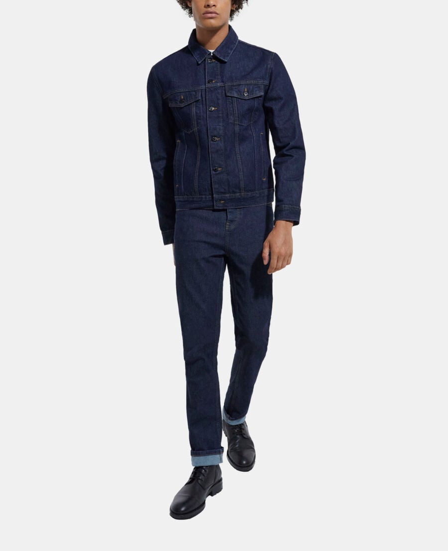 The Kooples HOMME BLUE BRUT blouson en jean bleu
