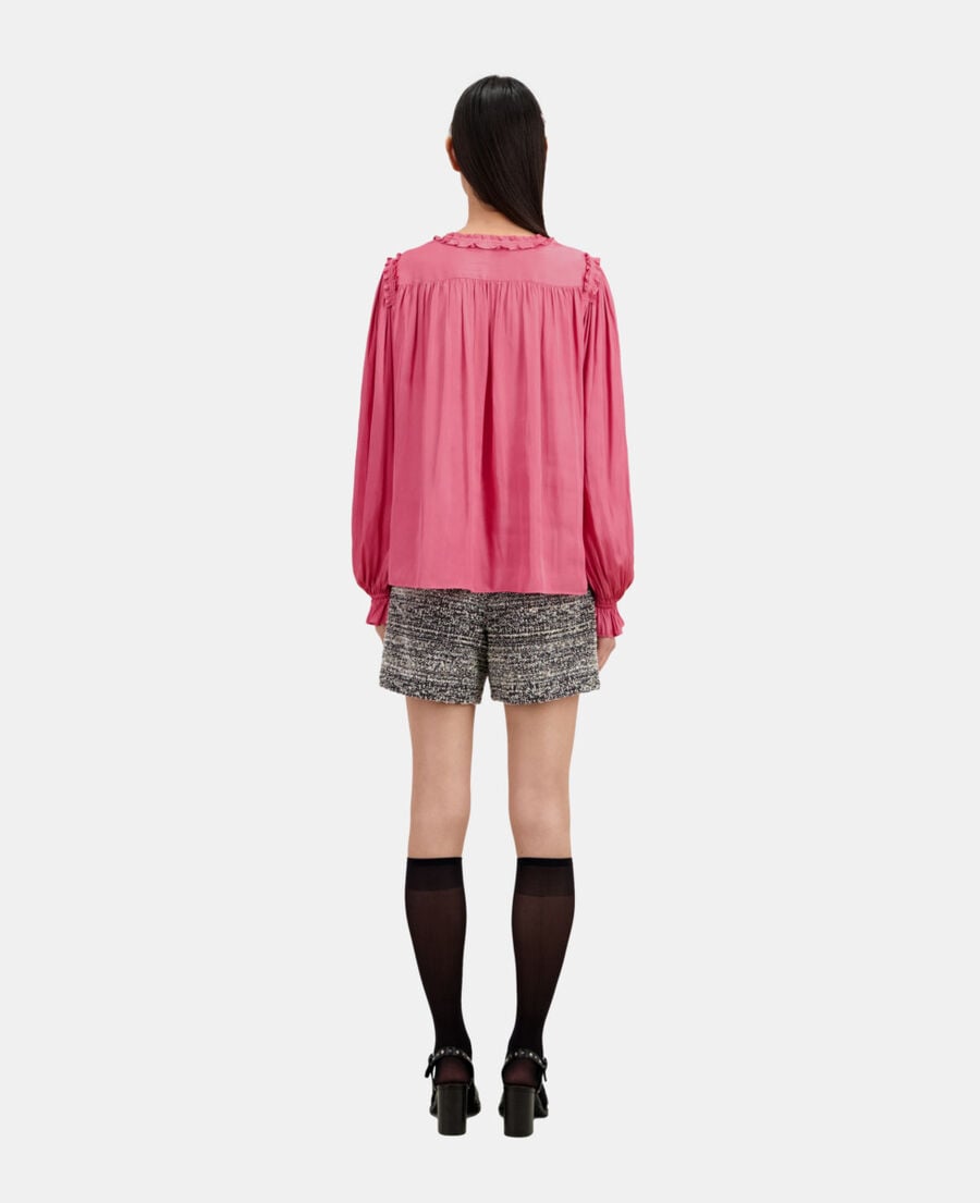 The Kooples F PINK pink top with shirring