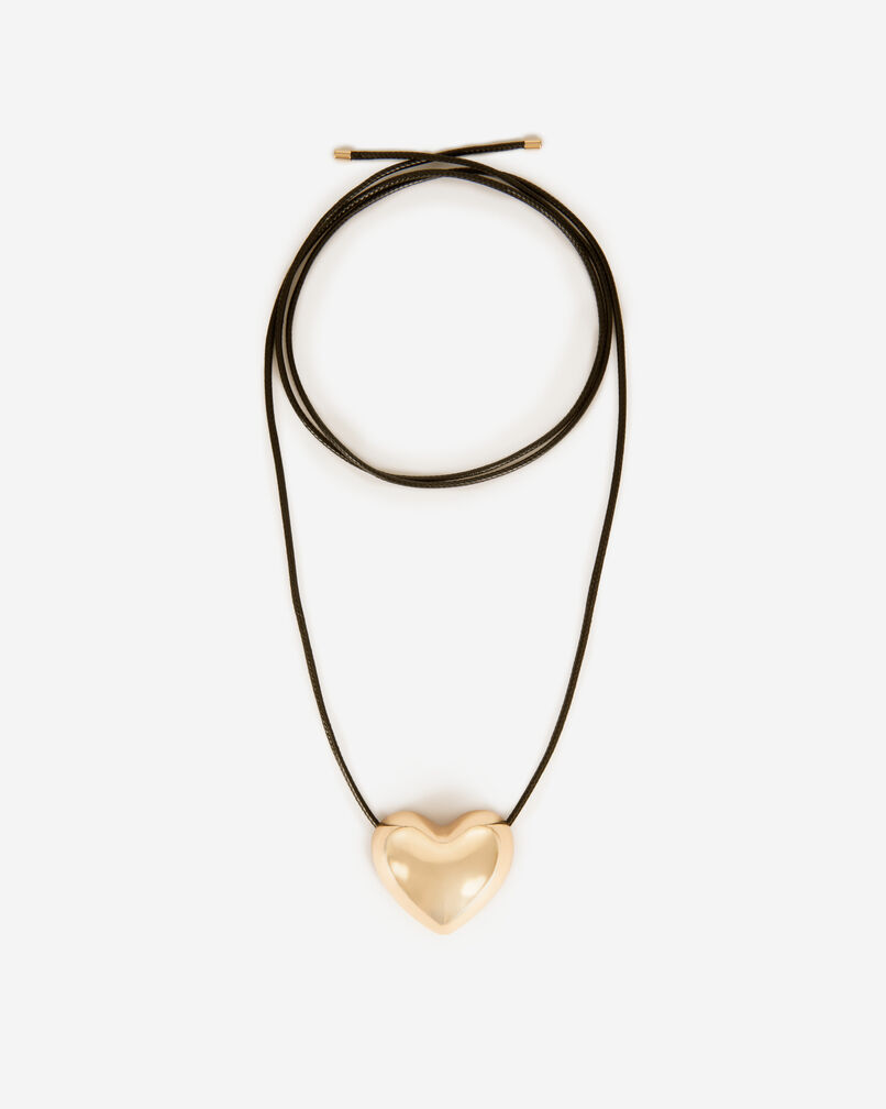 The Kooples FEMME GOLD collier pendentif cœur doré