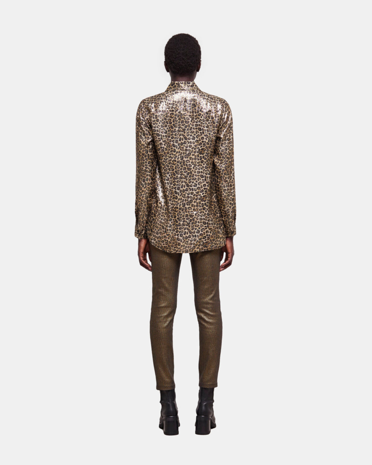 The Kooples WOMEN LEOPARD flowing leopard-print shirt