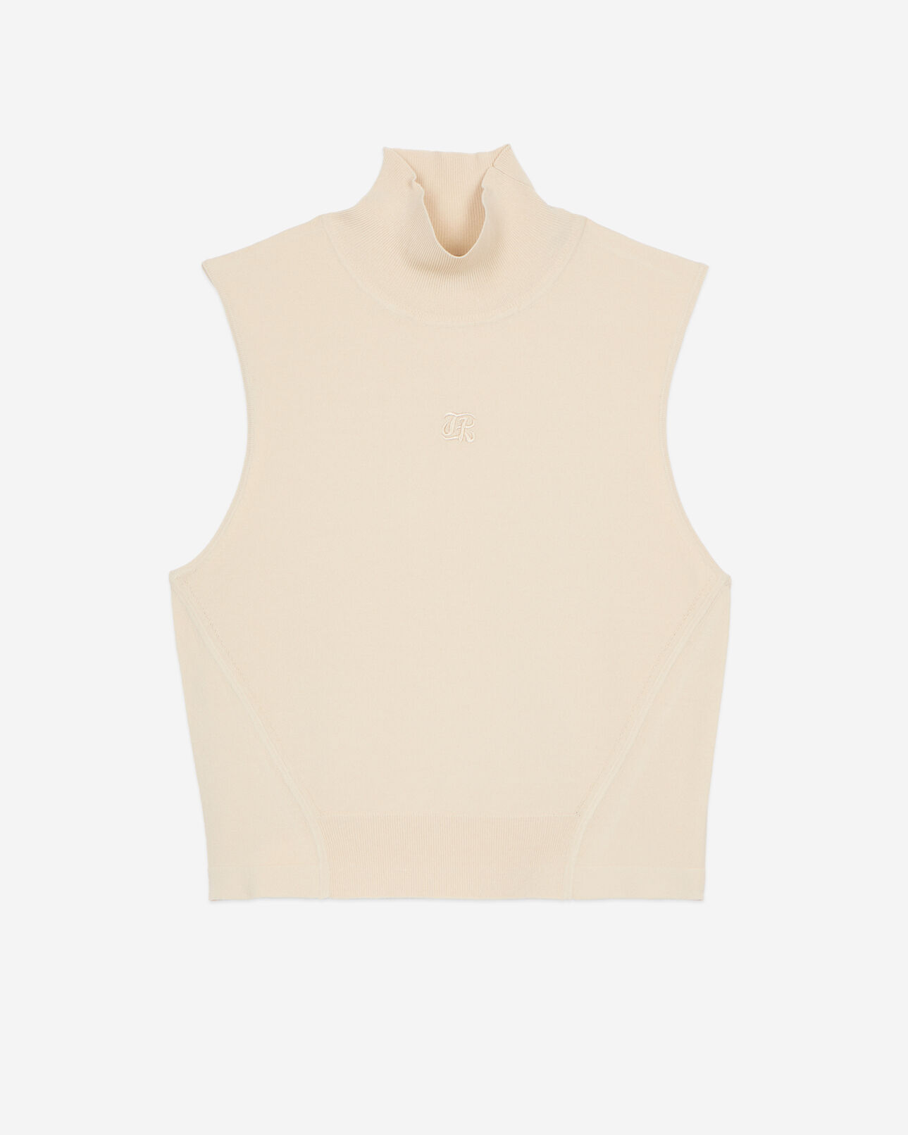 The Kooples FEMME BEIGE TAUPE top en maille beige