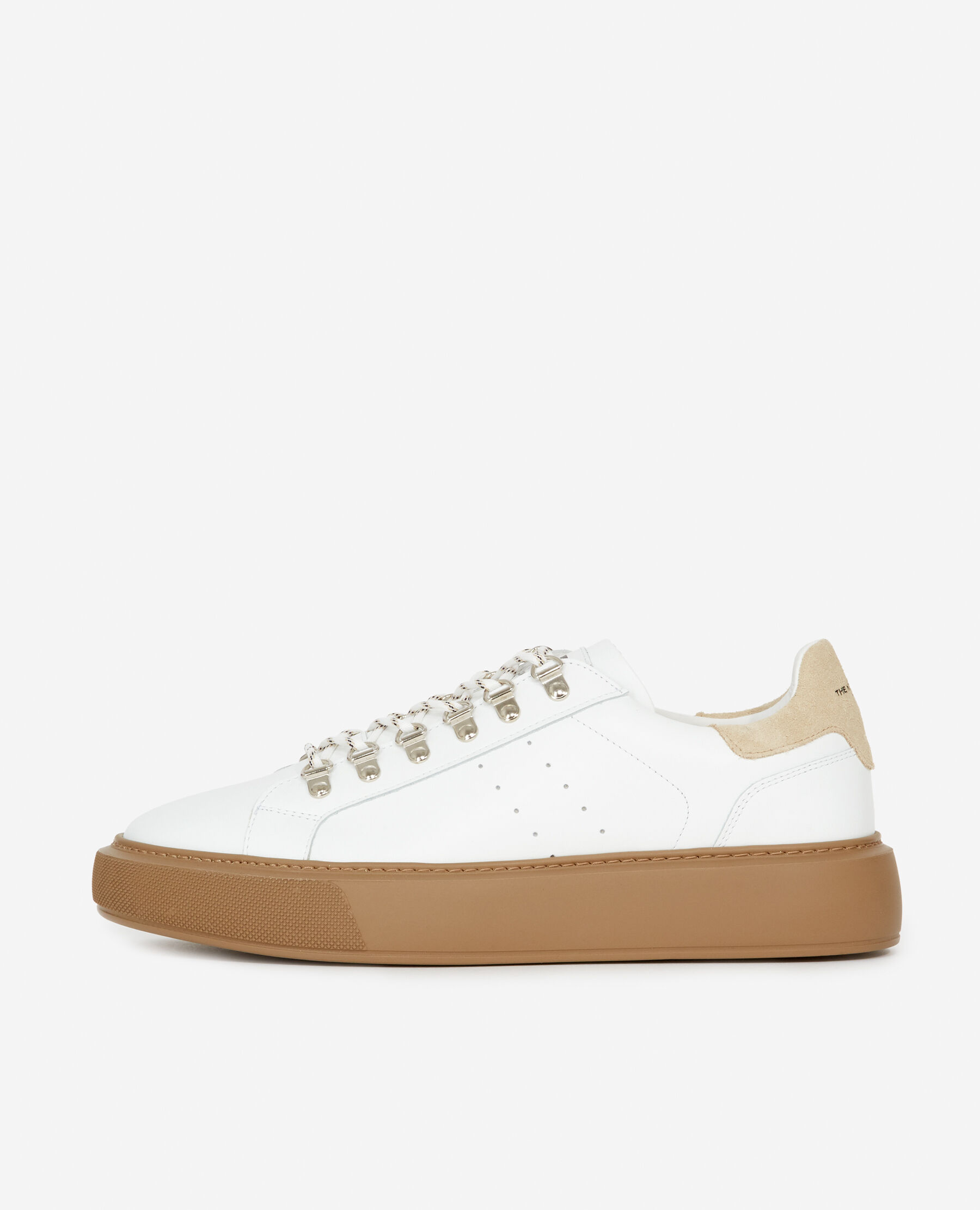 Baskets cuir blanche semelle gomme The Kooples